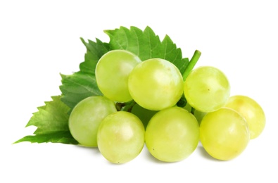 Photo of Fresh ripe juicy grapes isolated on white