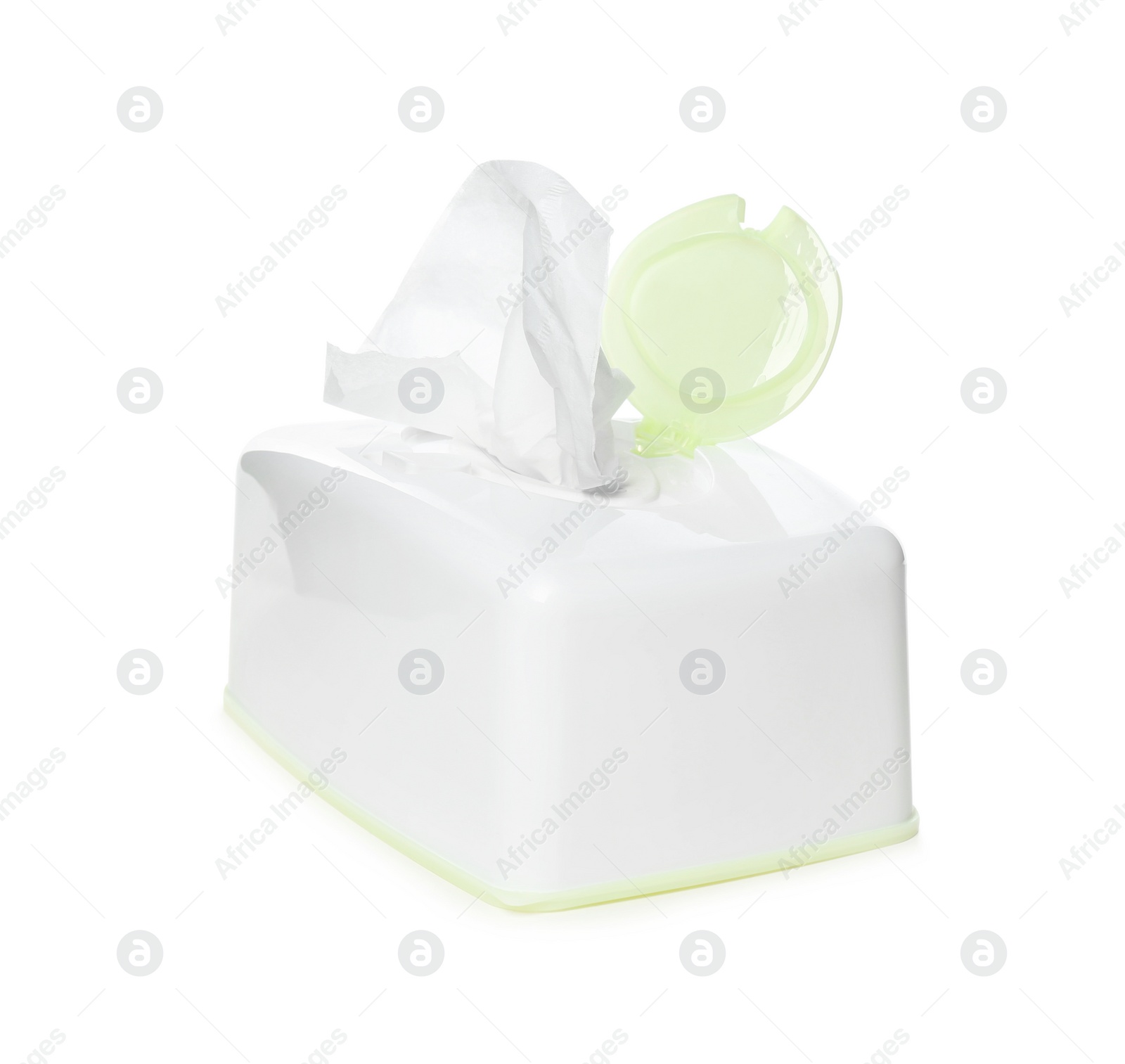 Photo of Box of paper tissues isolated on white