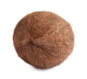 Photo of Fresh ripe whole coconut isolated on white