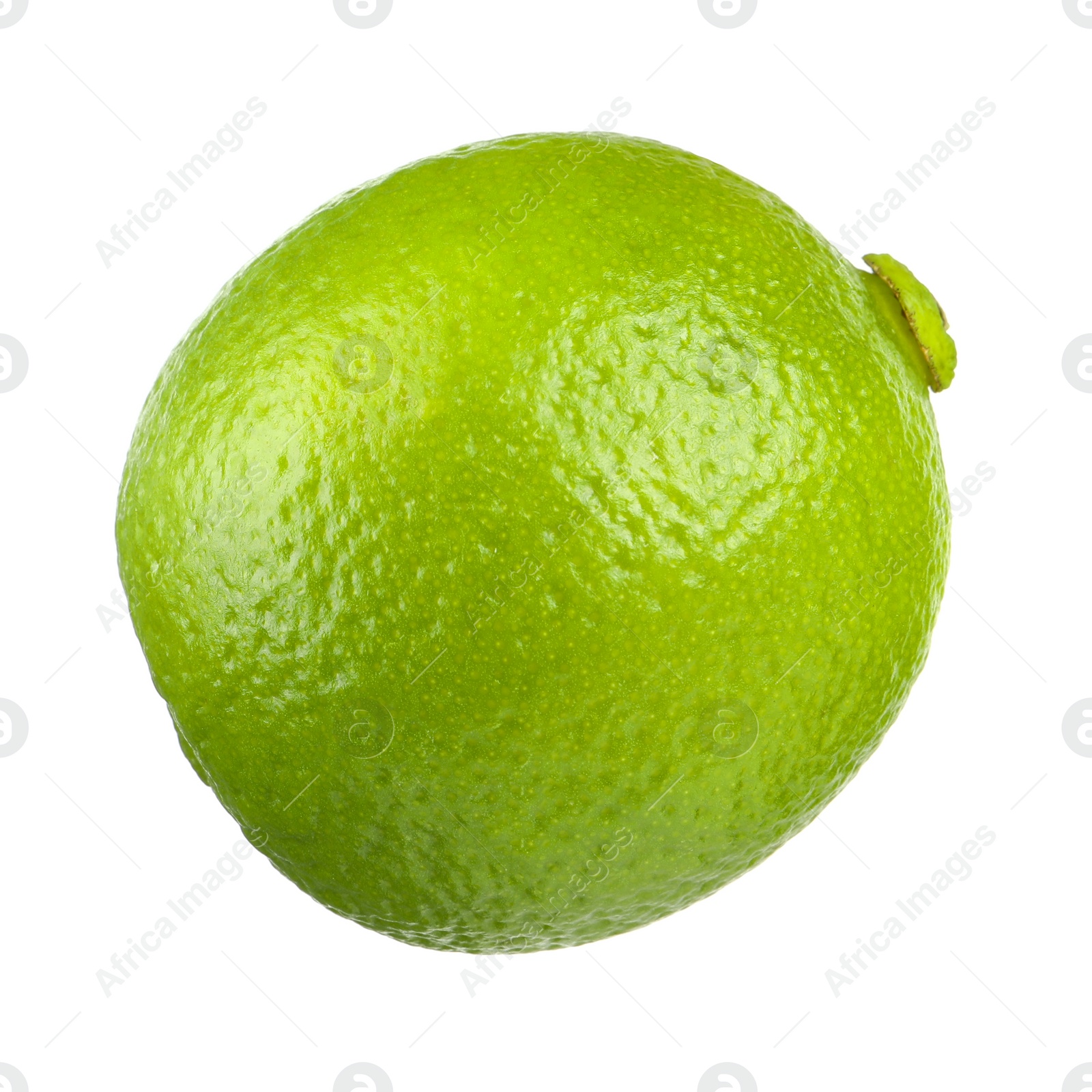 Photo of Fresh green ripe lime isolated on white