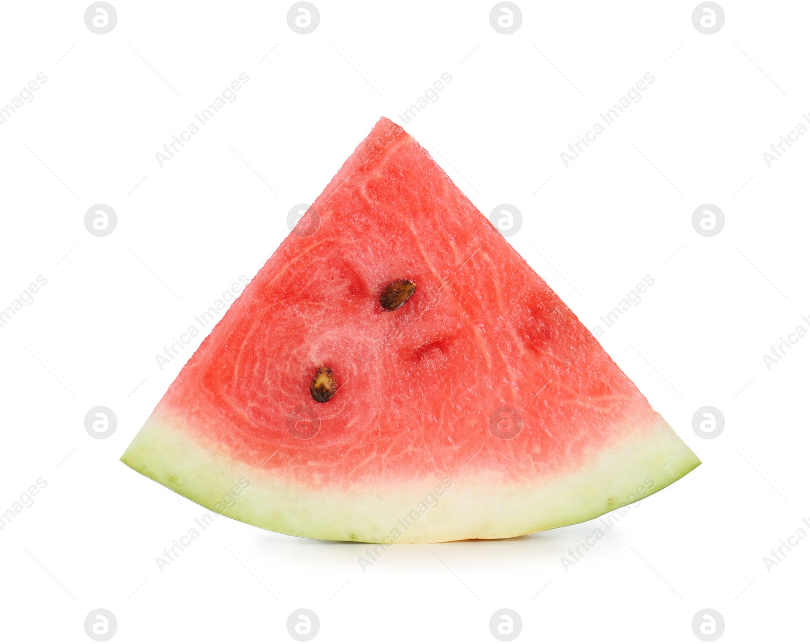 Photo of Slice of delicious ripe watermelon isolated on white