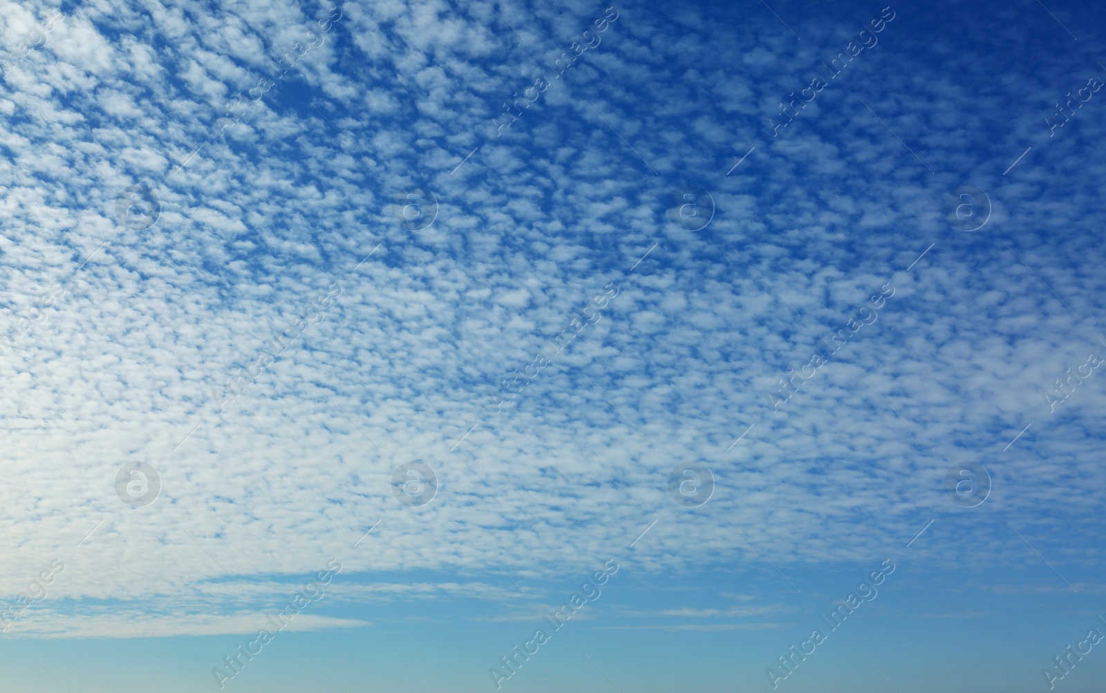 Photo of View of beautiful blue sky with white clouds