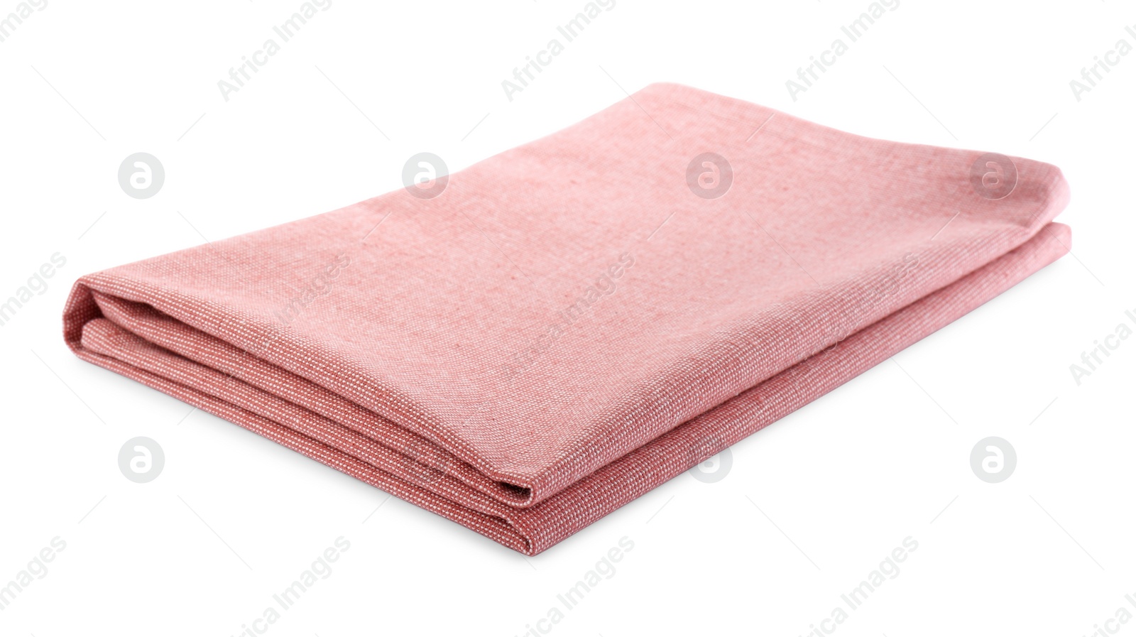 Photo of Stylish color fabric napkin isolated on white