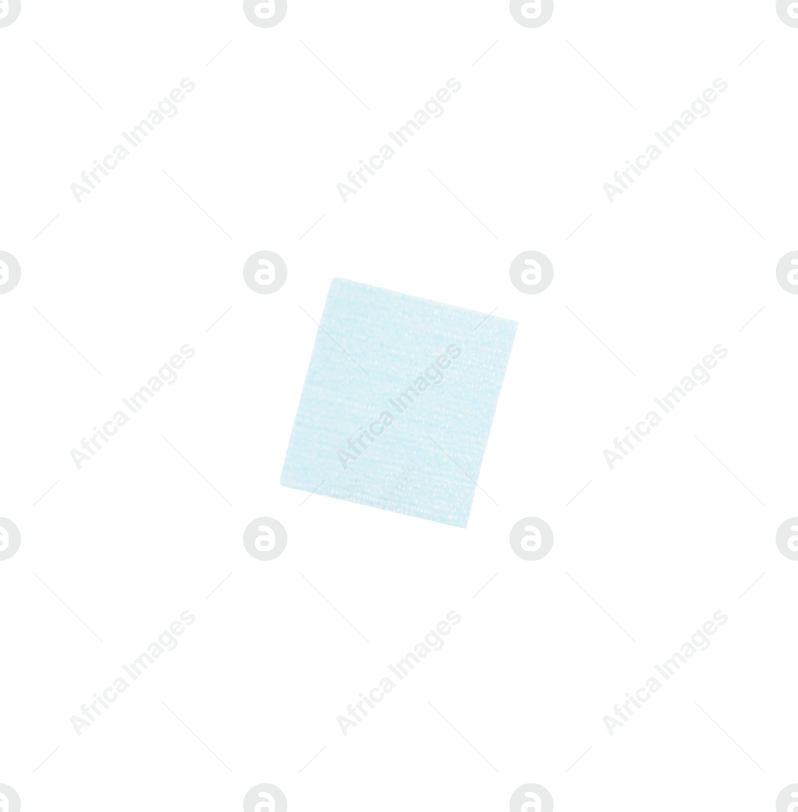 Photo of Piece of light blue confetti isolated on white