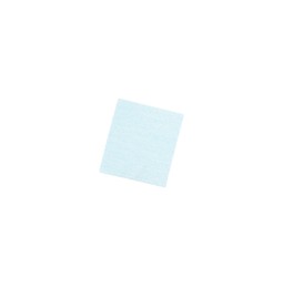 Photo of Piece of light blue confetti isolated on white