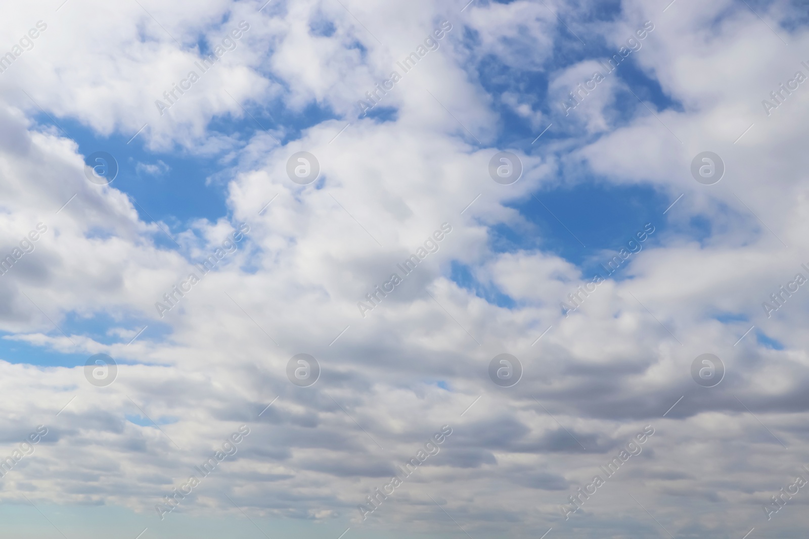 Photo of View of beautiful blue sky with white clouds