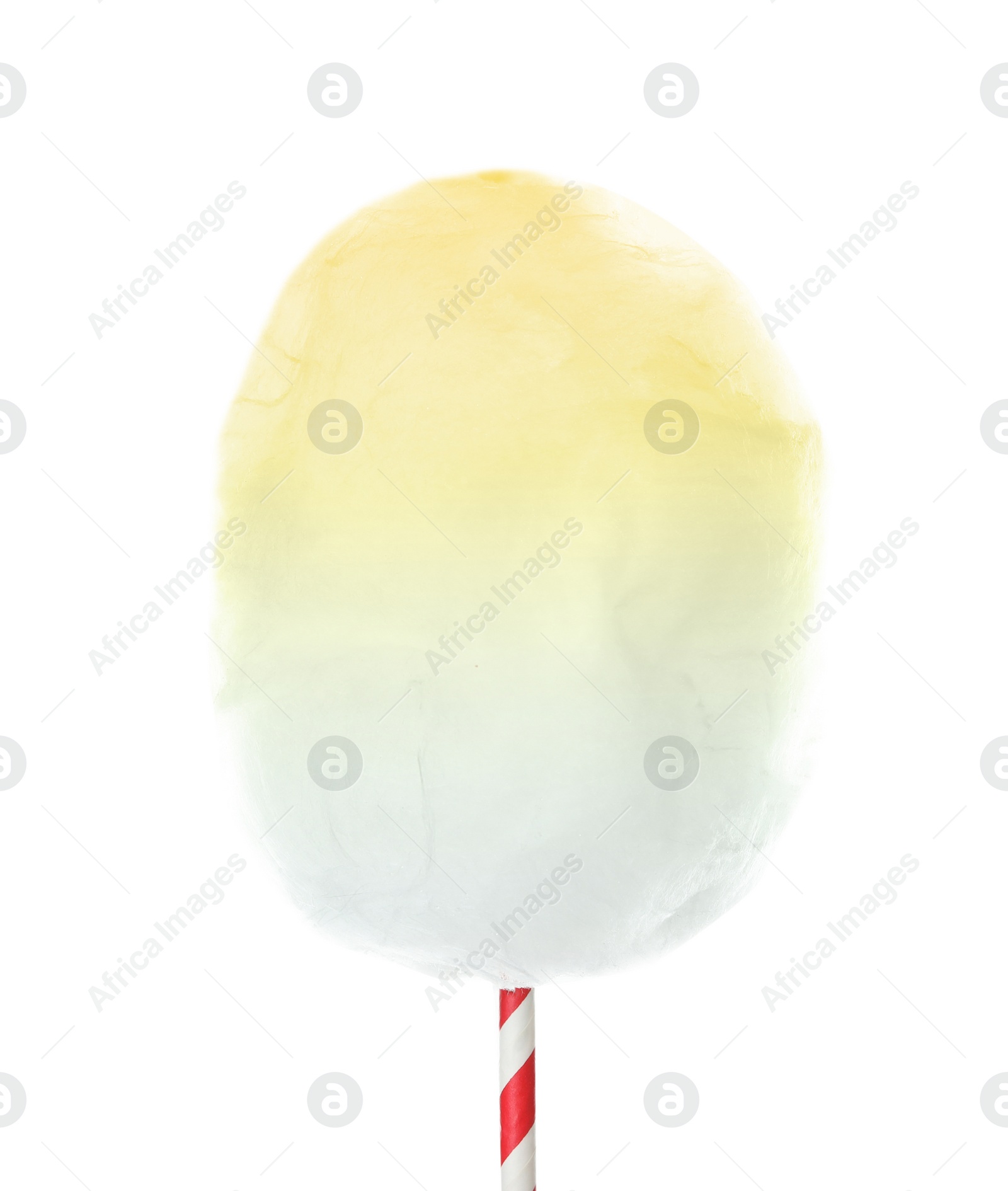 Image of Multicolor sweet cotton candy on white background