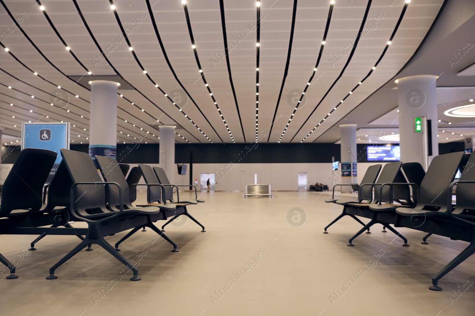 Photo of ISTANBUL, TURKEY - AUGUST 6, 2019: Empty seats in airport