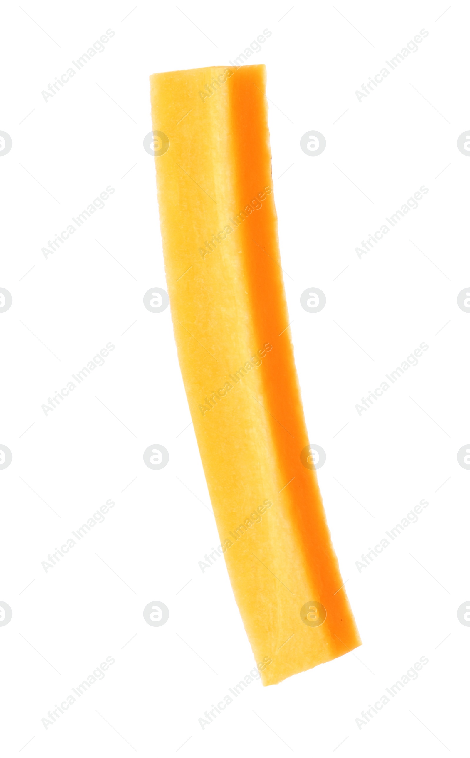 Photo of Piece of ripe carrot on white background