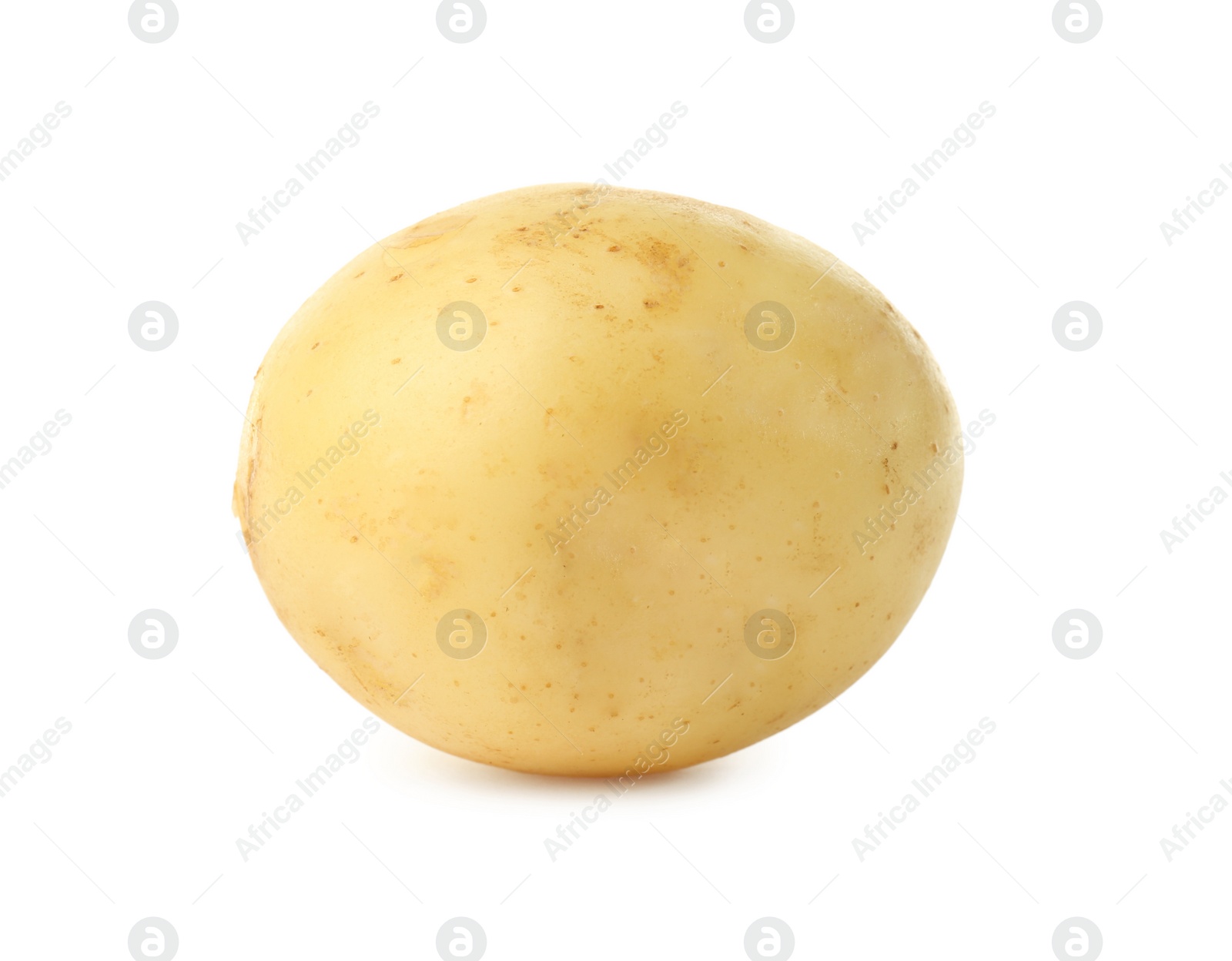 Photo of Fresh raw organic potato isolated on white