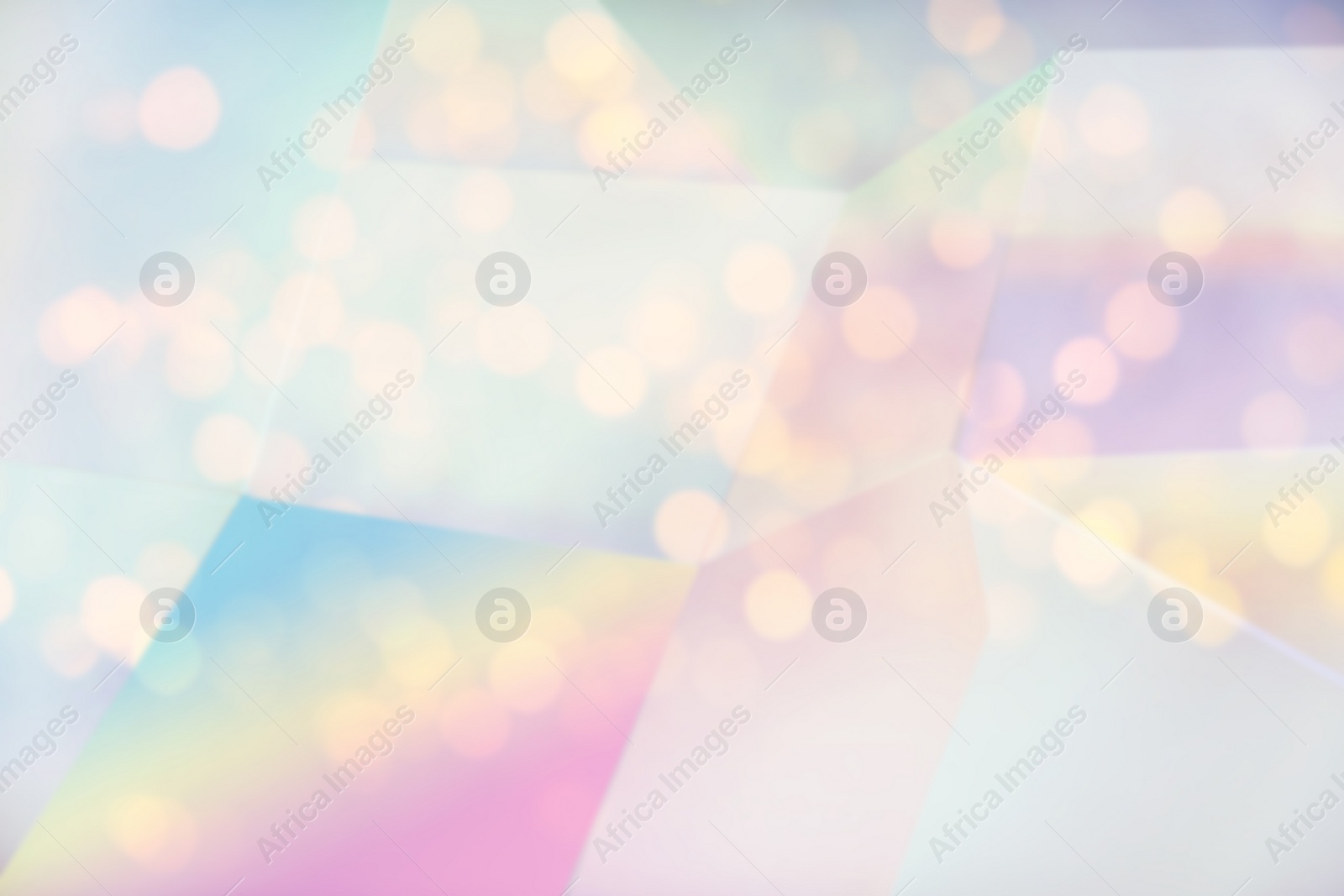 Image of Beautiful abstract background with blurred lights, toned in unicorn colors