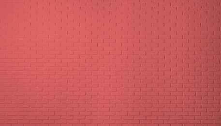 Image of Texture of salmon color brick wall as background