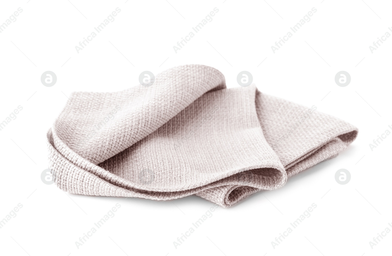 Photo of Fabric napkin for table setting on white background