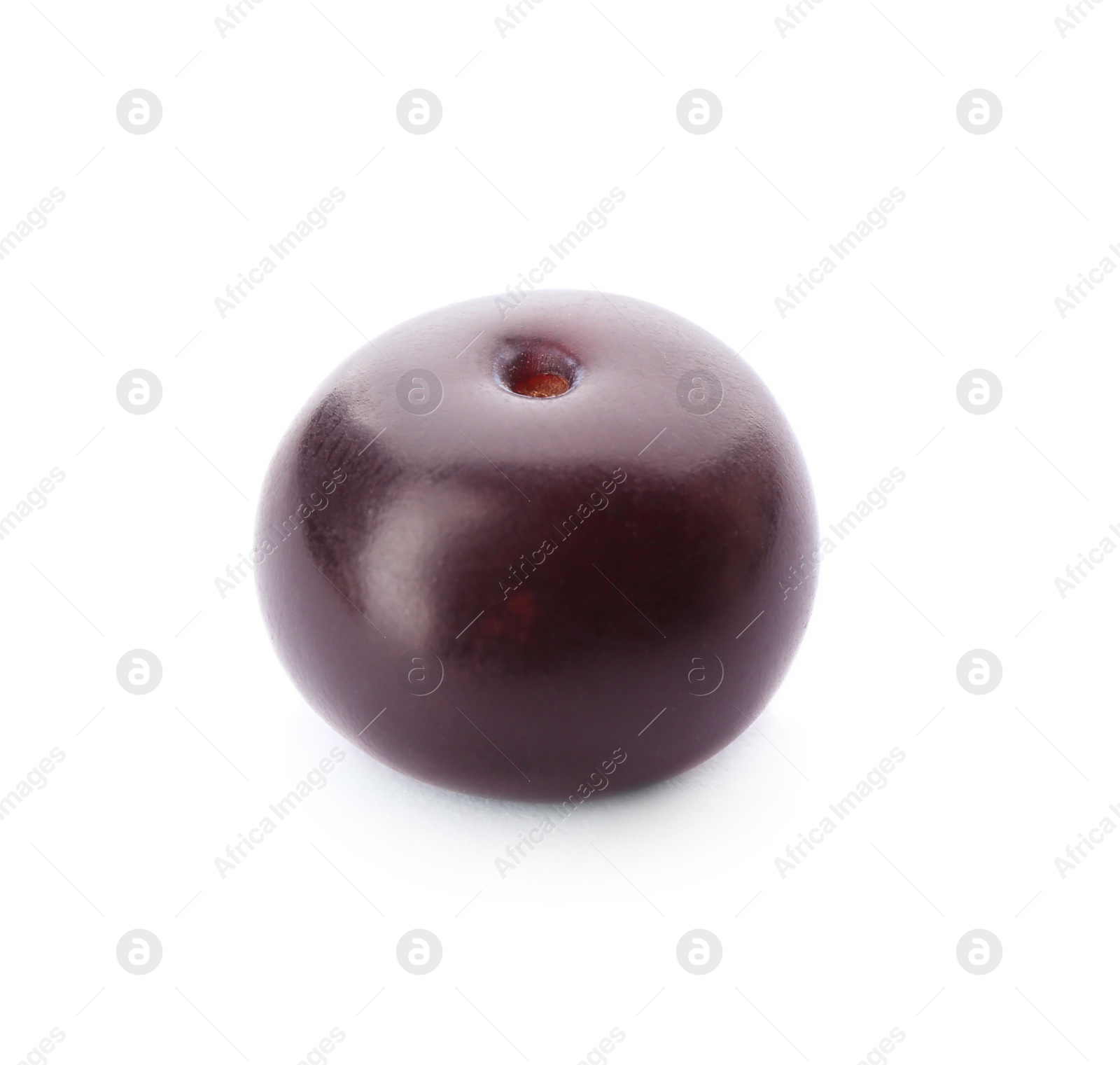 Photo of Fresh ripe acai berry isolated on white