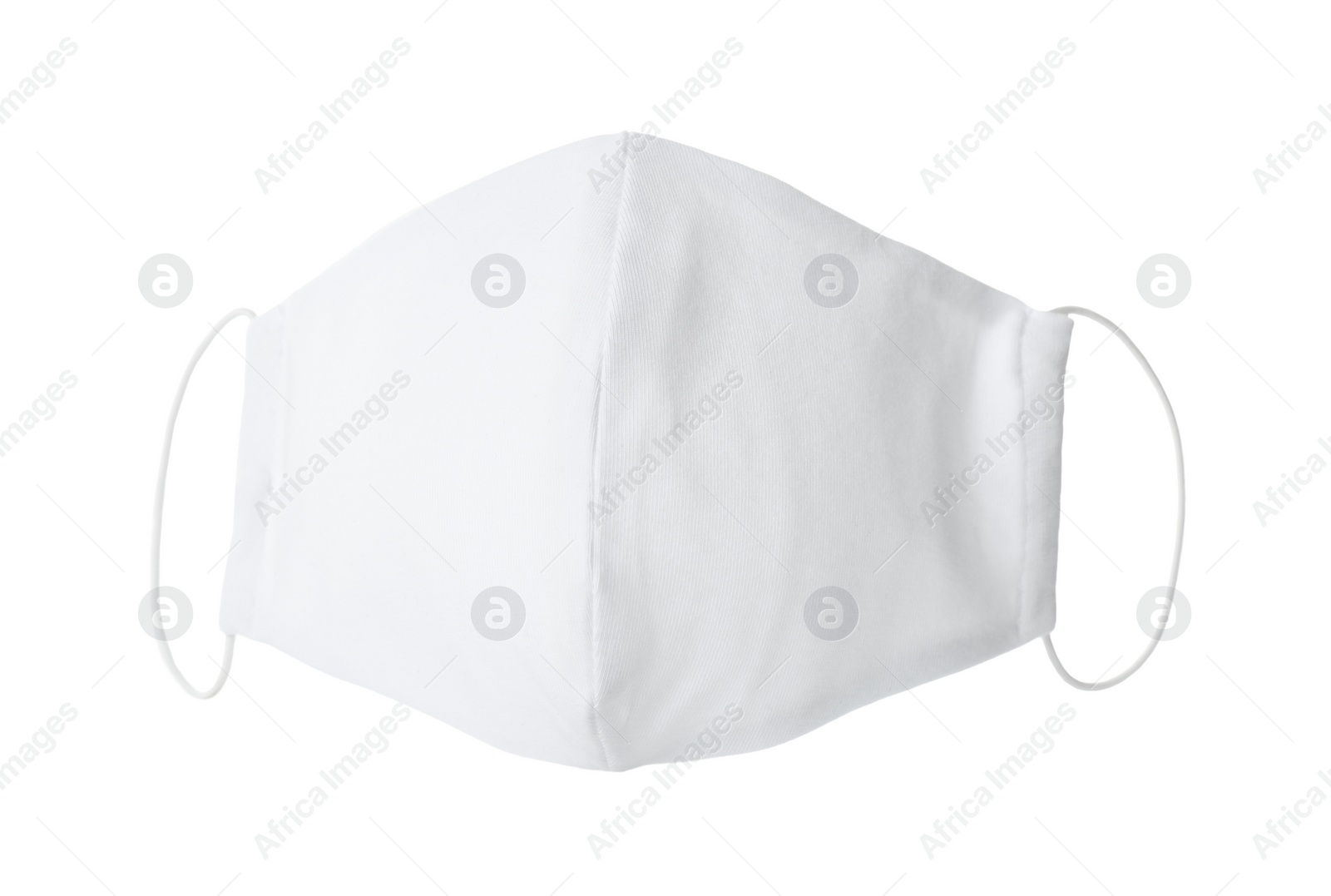 Photo of Homemade protective face mask isolated on white