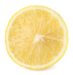 Lemon slice isolated on white. Citrus fruit