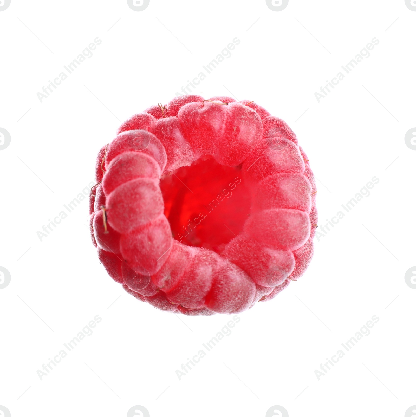 Photo of Delicious fresh ripe raspberry isolated on white