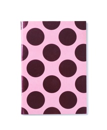 Photo of Colorful notebook on white background. School stationery