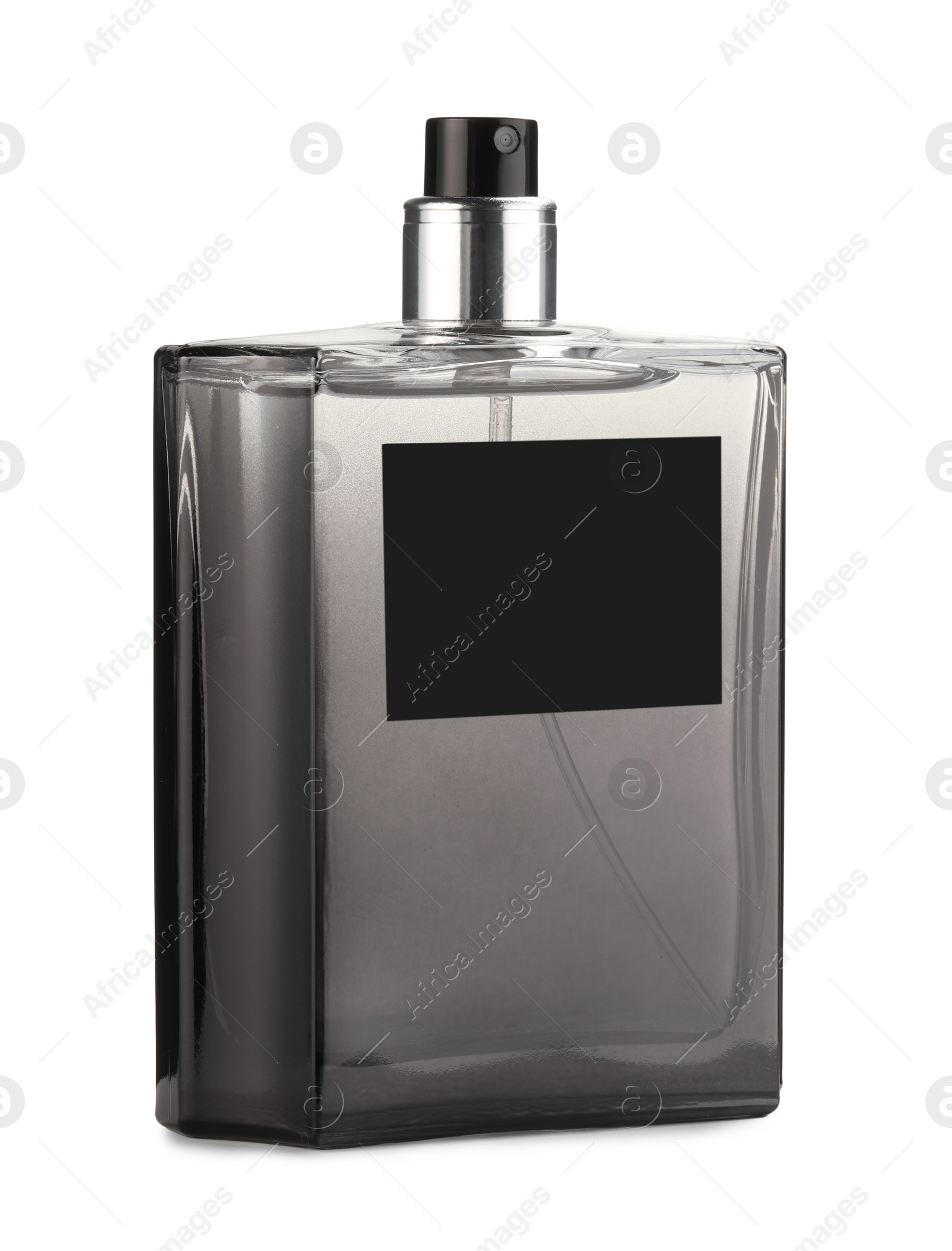 Photo of Luxury men`s perfume in bottle isolated on white