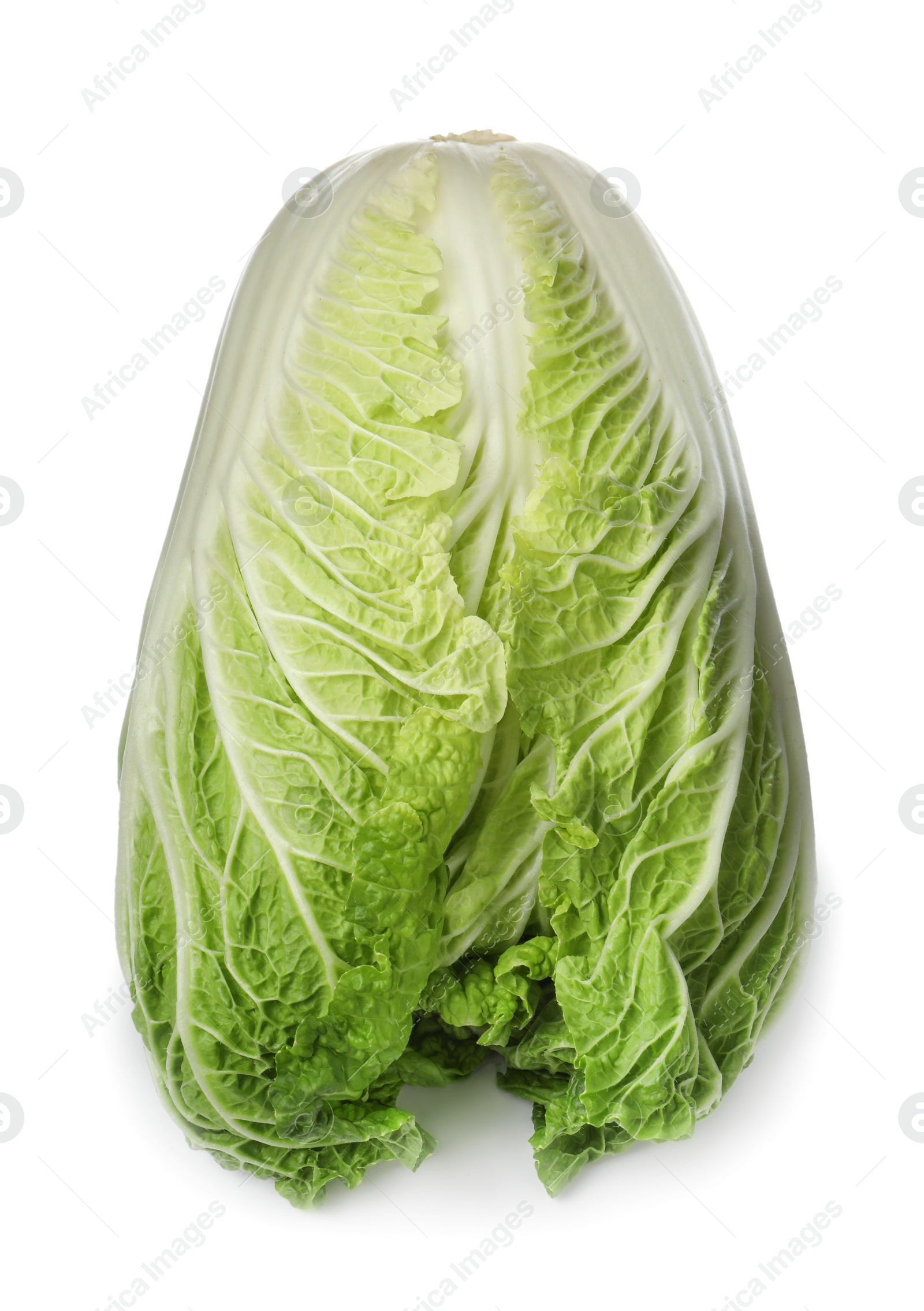 Photo of Fresh tasty Chinese cabbage isolated on white