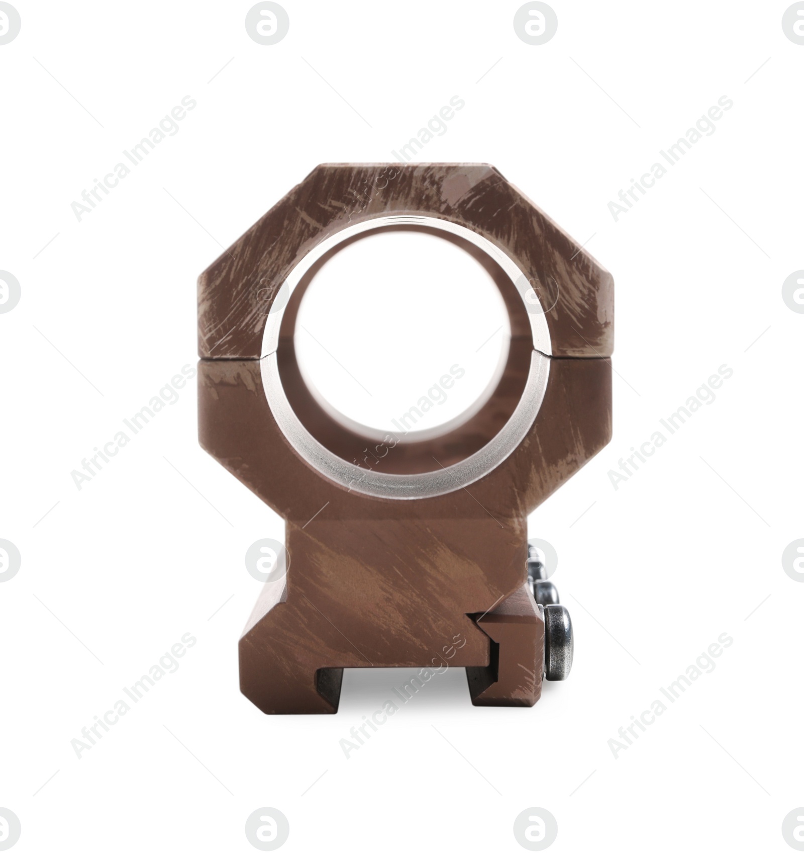 Photo of Quick disconnect sniper cantilever scope mount isolated on white