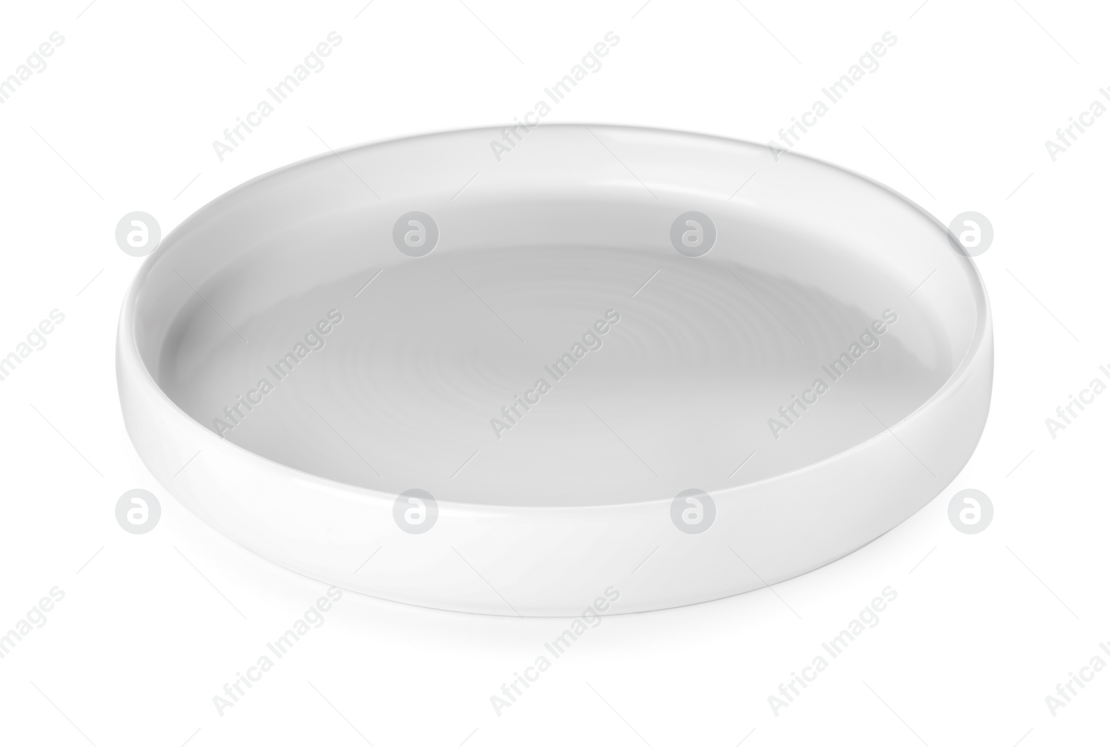 Photo of Empty clean ceramic plate isolated on white