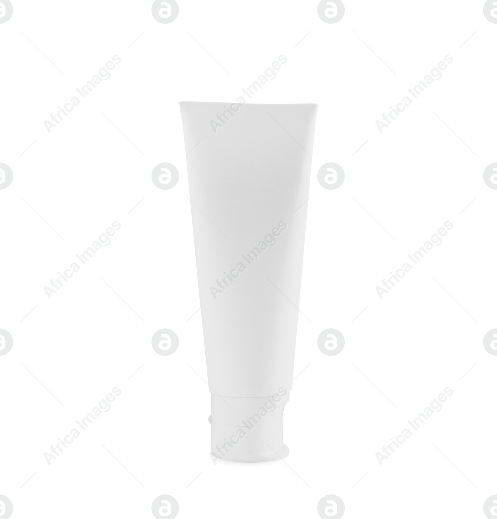 Photo of Blank tube of toothpaste isolated on white