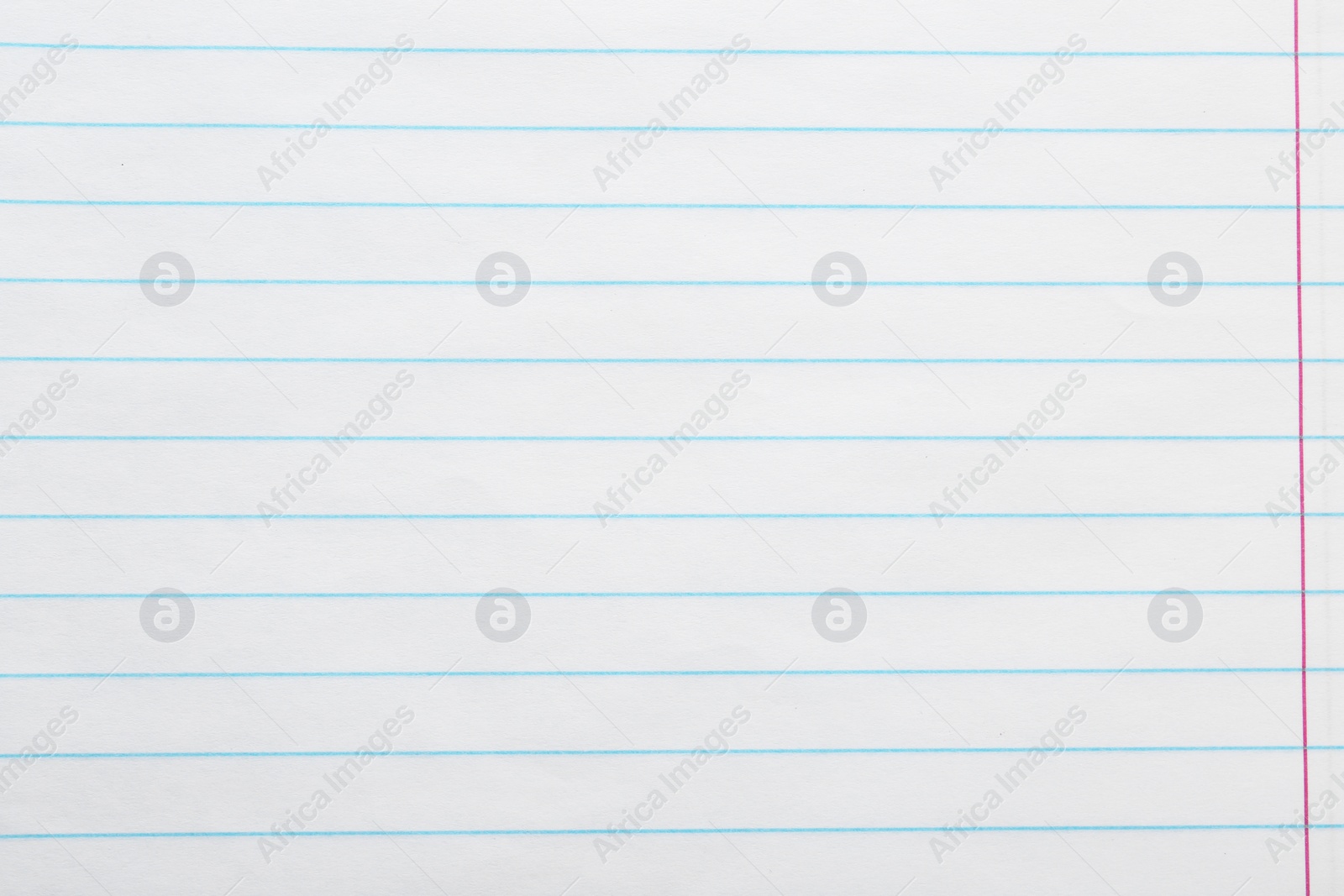 Photo of Lined notebook sheet as background, top view