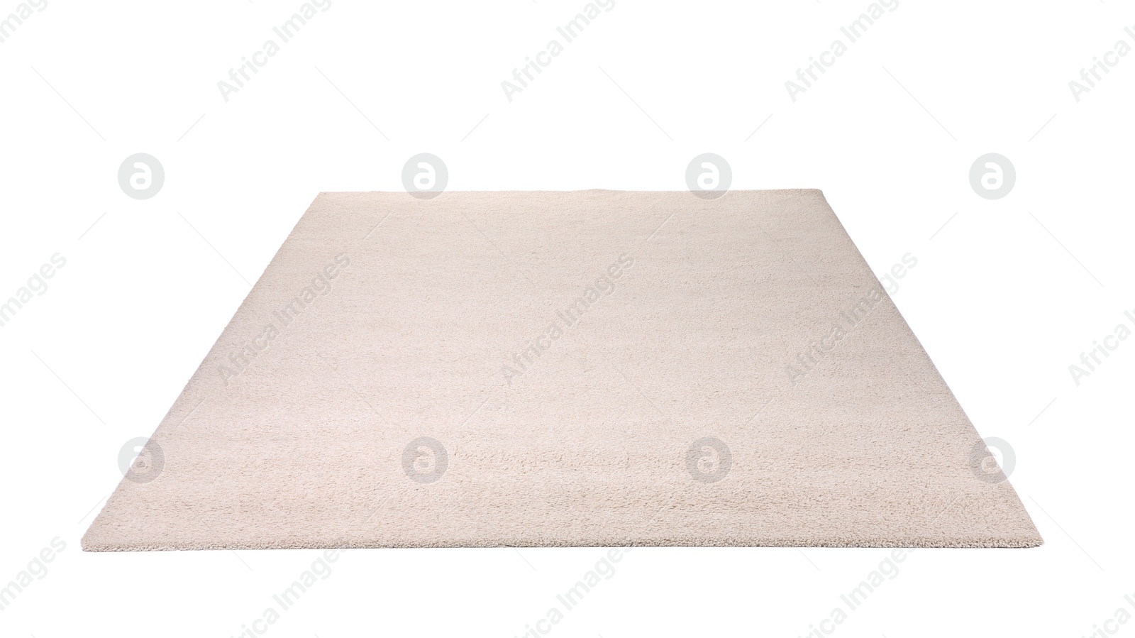 Photo of Light carpet on white background