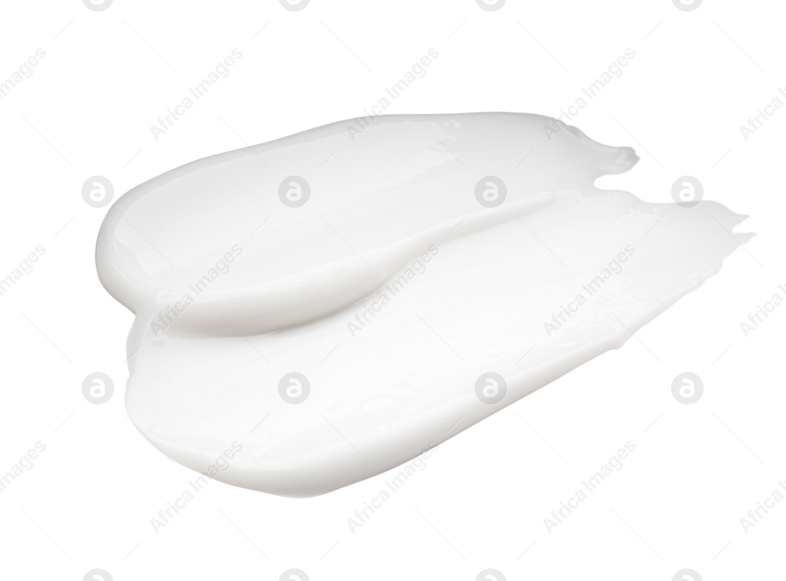 Photo of Sample of face cream isolated on white