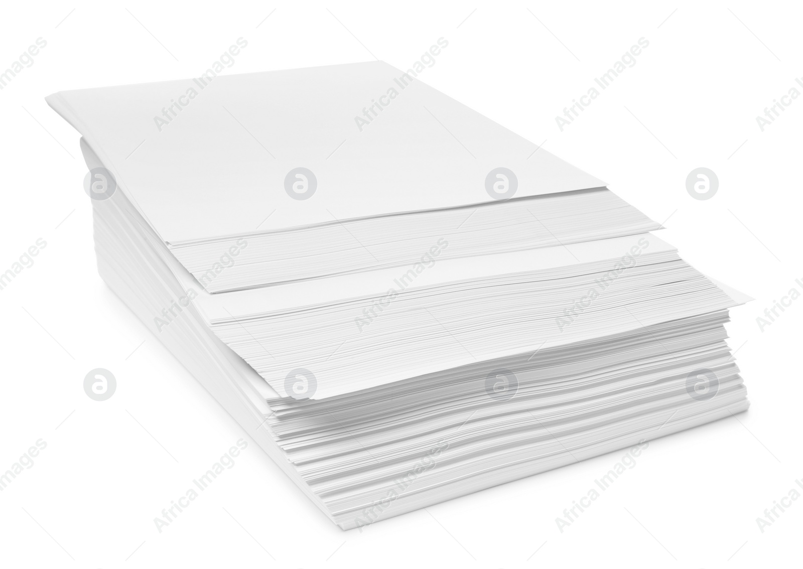 Photo of Stack of paper sheets isolated on white