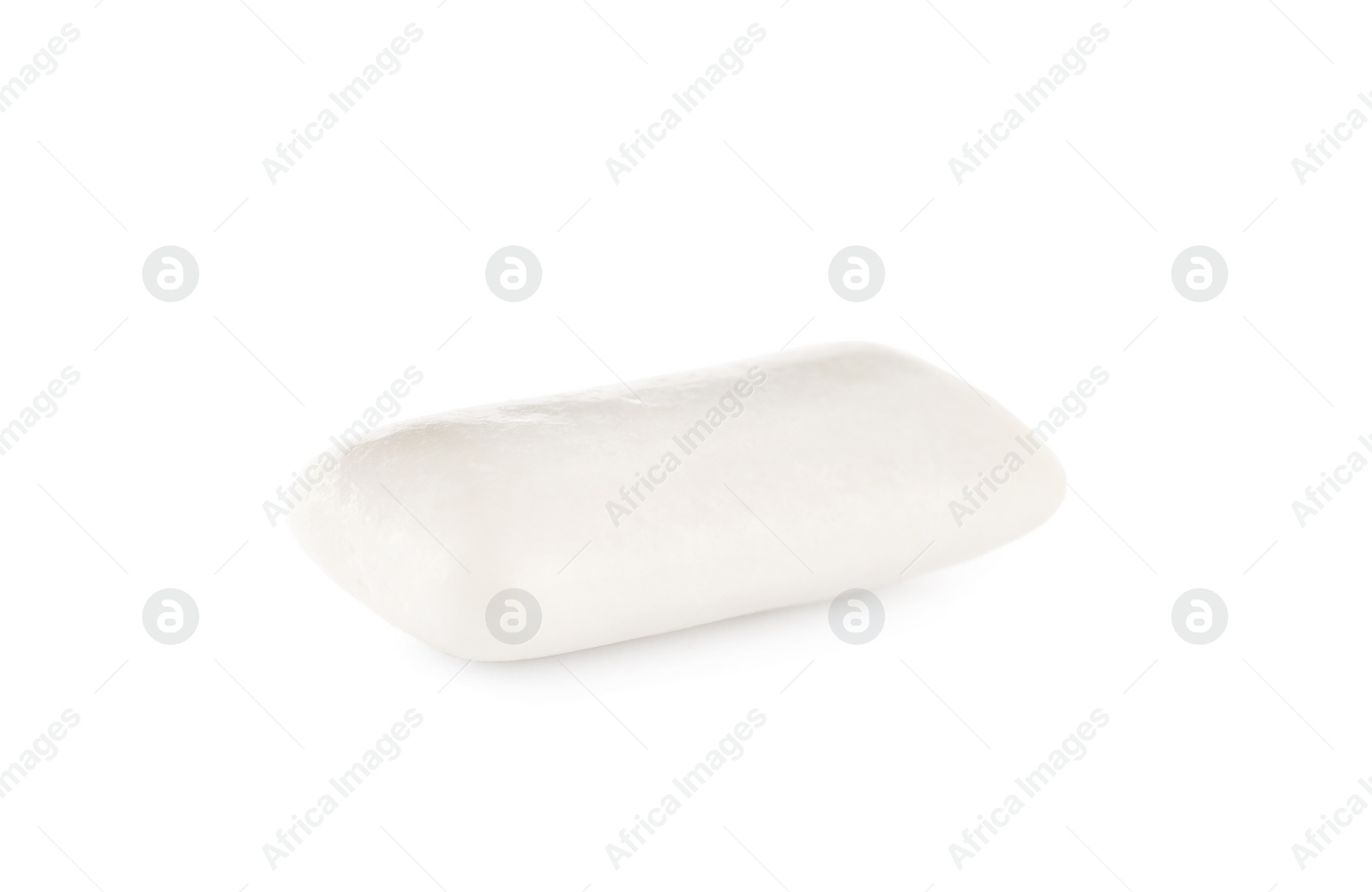 Photo of One chewing gum piece on white background