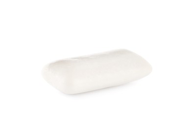 Photo of One chewing gum piece on white background