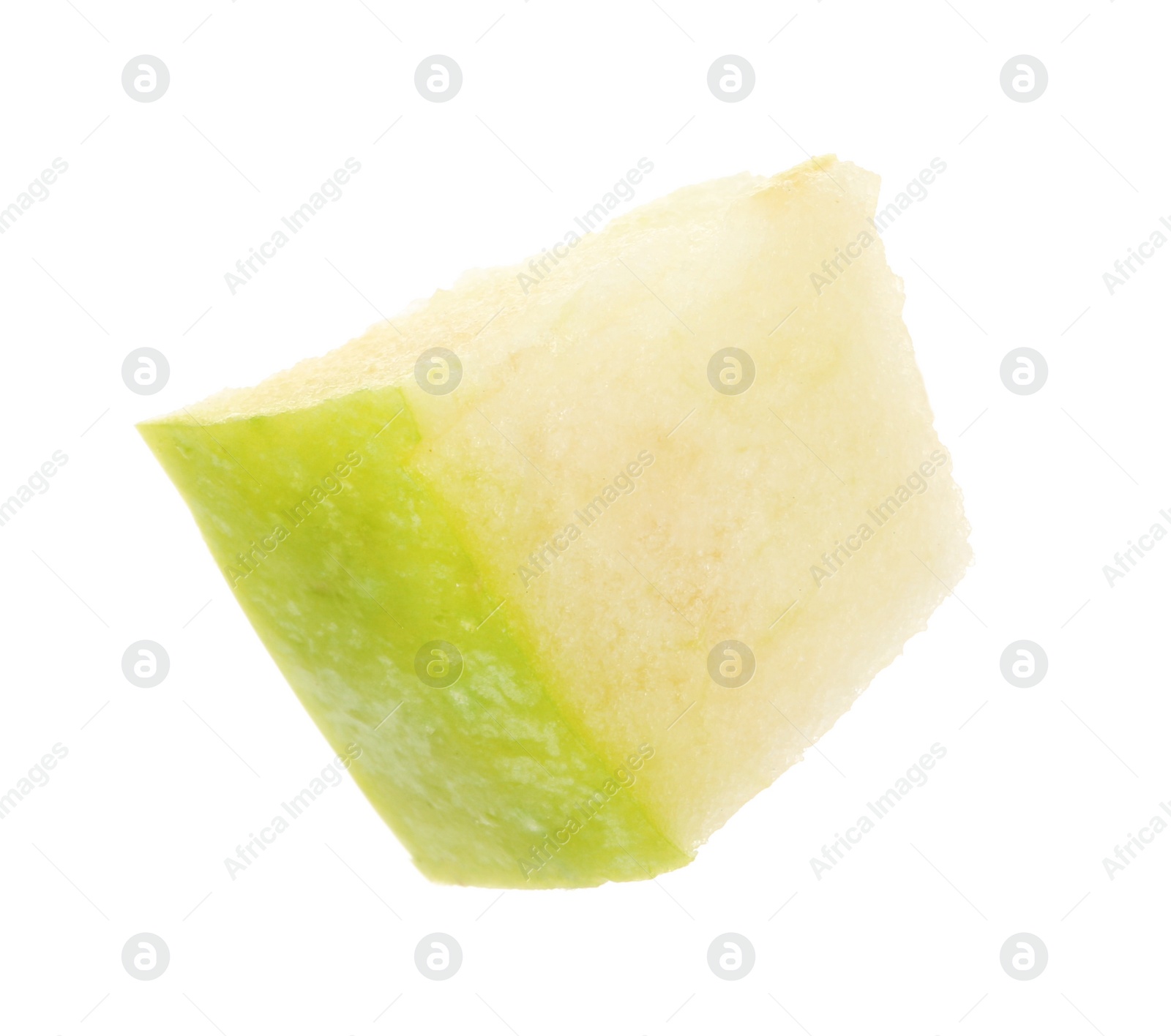 Photo of Slice of fresh apple on white background