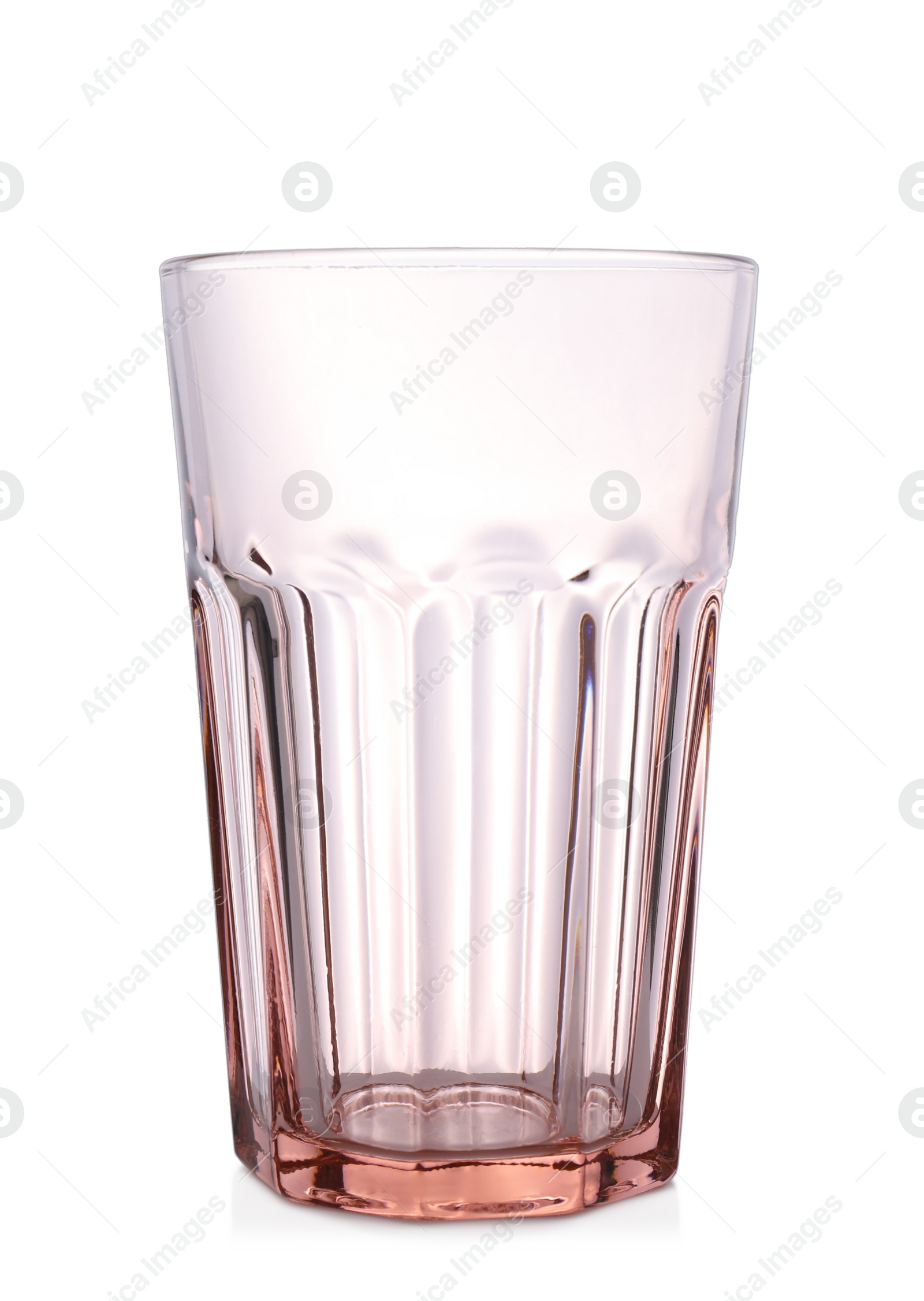 Photo of New clean empty glass isolated on white