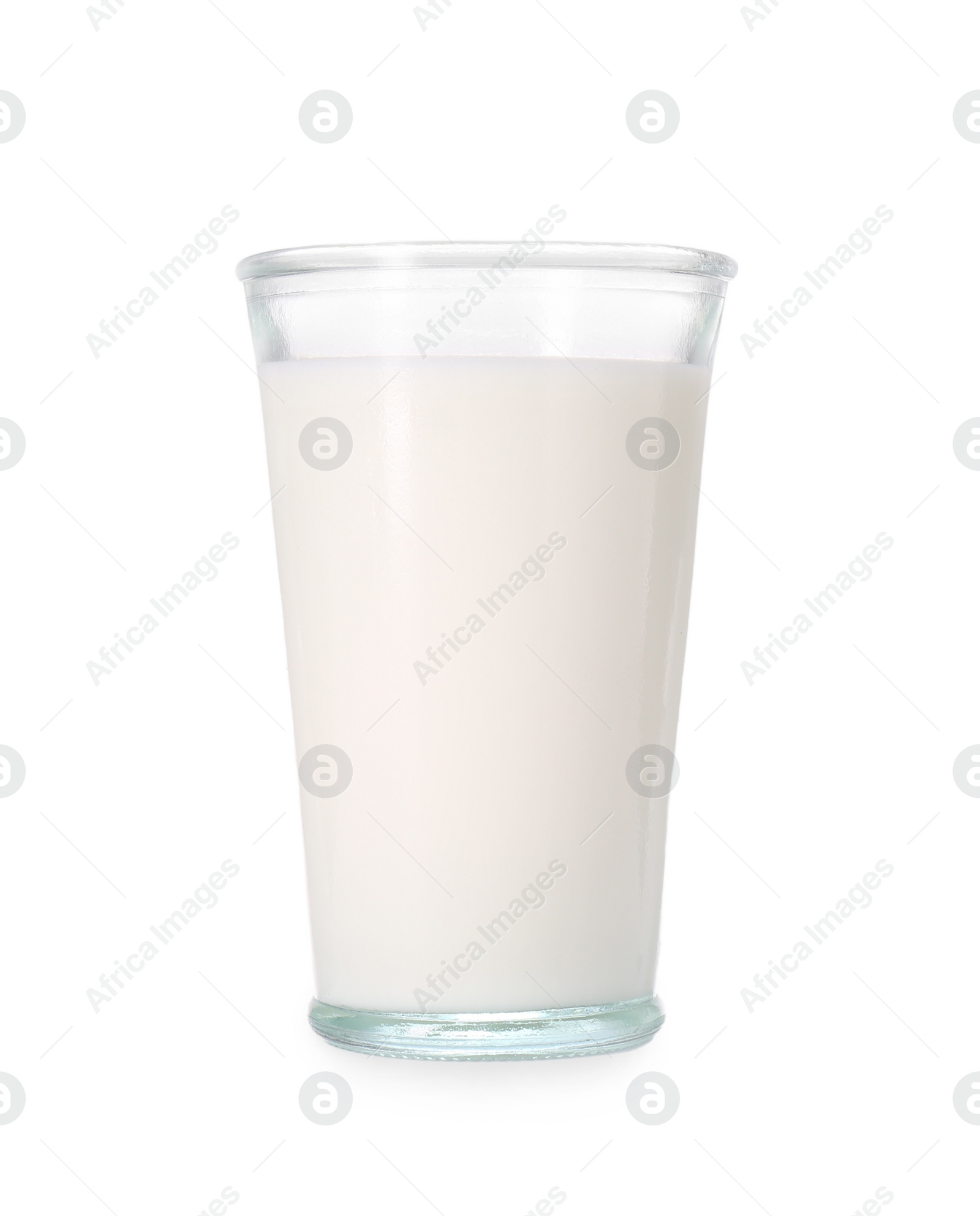 Photo of Glass of fresh milk isolated on white