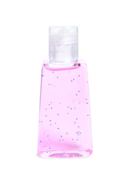 Bottle with antiseptic gel isolated on white