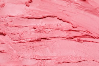 Texture of beautiful lipstick as background, closeup