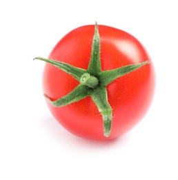 Photo of Fresh organic cherry tomato isolated on white