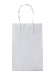 Blank paper bag on white background. Space for design