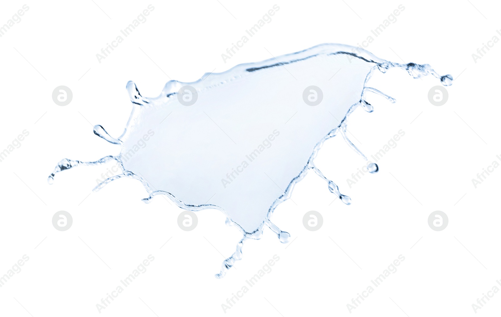 Photo of Beautiful clear water splash isolated on white