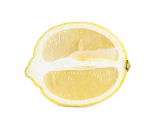 Photo of Half of fresh lemon isolated on white