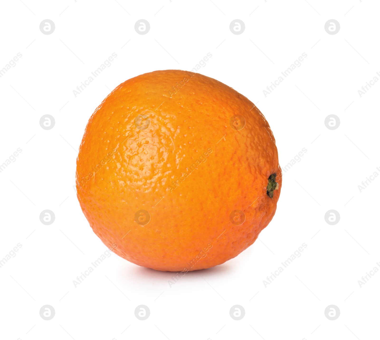 Photo of Fresh ripe orange isolated on white. Citrus fruit