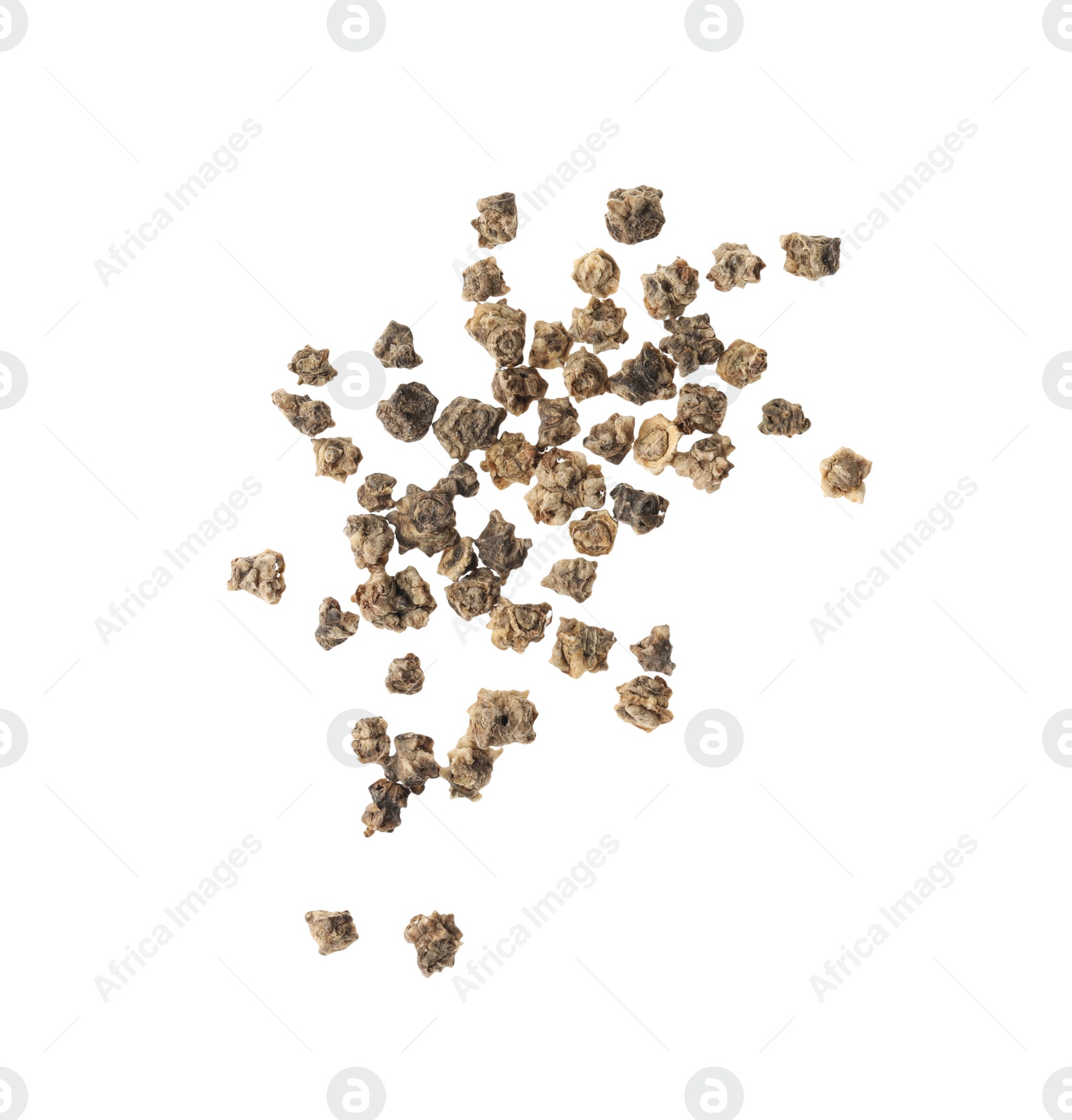 Photo of Raw beet seeds on white background, top view. Vegetable planting
