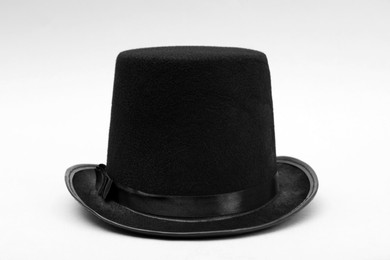 Photo of One magician top hat on white background