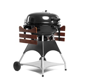 New modern barbecue grill on white background