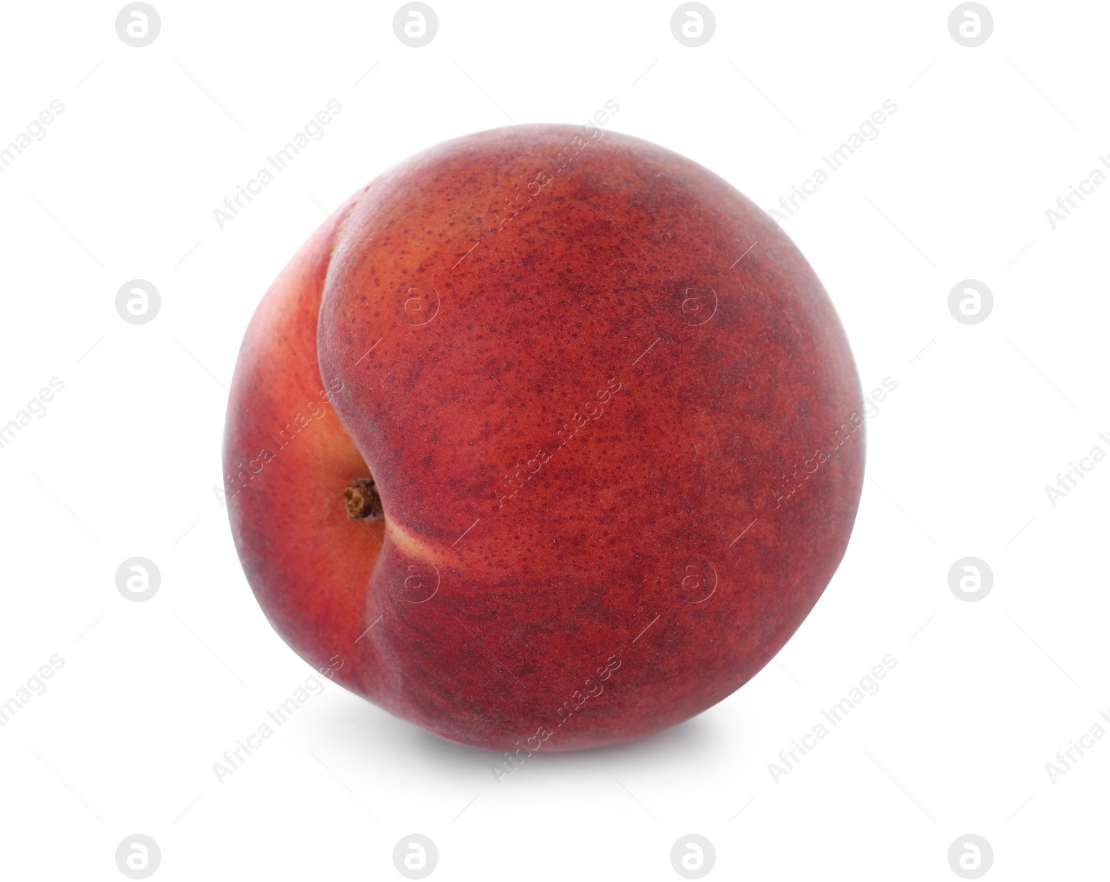 Photo of Delicious ripe sweet peach isolated on white