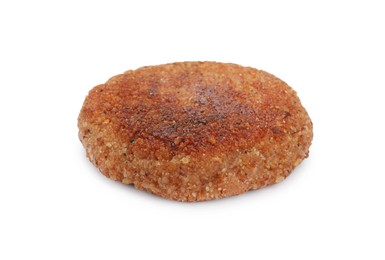 Photo of Delicious fried vegan cutlet isolated on white