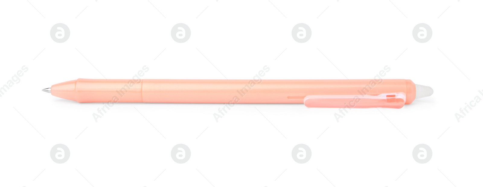 Photo of One erasable gel pen isolated on white
