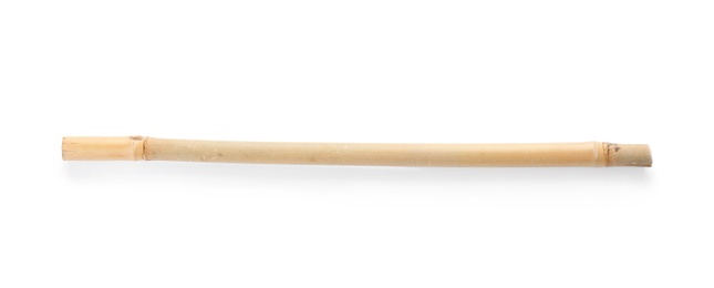 Photo of Dry bamboo stick on white background